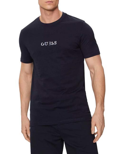 GUESS SS CN T-shirt en cotton smartblue - T-shirt