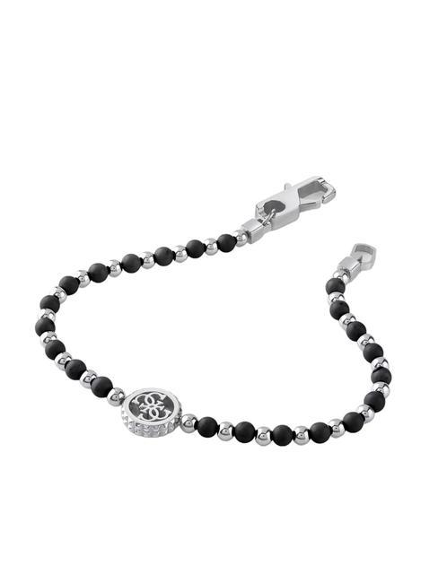 GUESS LOG-IN Bracelet acier inoxydable/noir - Bracelets pour hommes