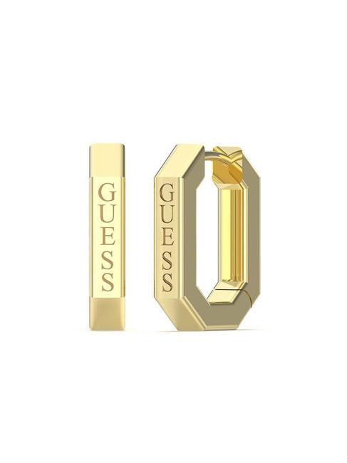 GUESS LOVE ME TENDER Boucles d'oreilles octogonales or jaune - Boucles d'oreilles