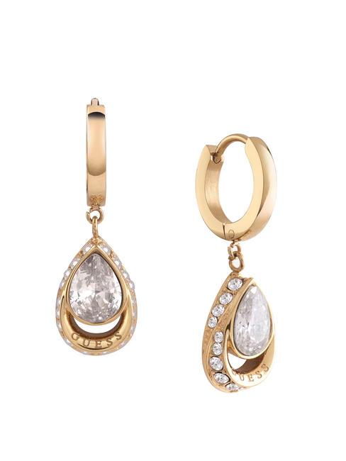 GUESS LOLLIPOP Boucles d'oreilles avec zircons or jaune - Boucles d'oreilles