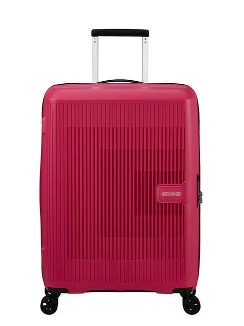 AMERICAN TOURISTER AEROSTEP Chariot extensible de taille moyenne éclair rose - Valises Rigides