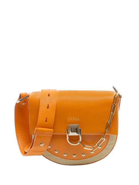 FURLA MISS MIMI Mini sac à bandoulière désert+mandarine - Sacs pour Femme