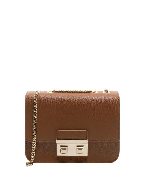 FURLA BELLA  Mini sac bandoulière, en cuir Cognac - Sacs pour Femme