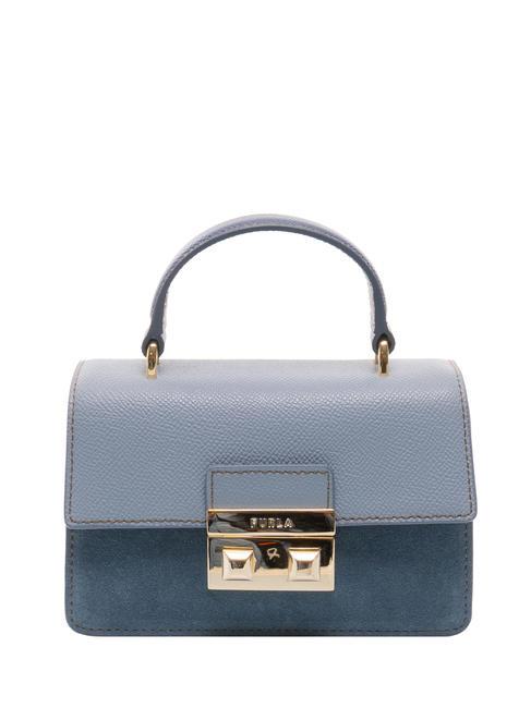 FURLA BELLA Mini sac à main, avec bandoulière avio clair g+jeans+denim bleu - Sacs pour Femme