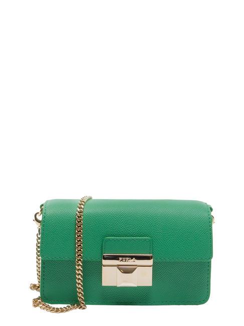 FURLA VENERE  Mini pochette en cuir basilic - Sacs pour Femme