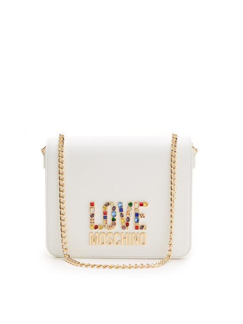 LOVE MOSCHINO JEWELS Petit sac bandoulière blanche - Sacs pour Femme