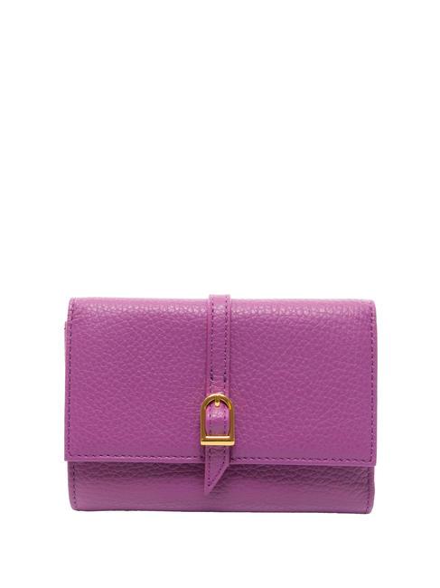 COCCINELLE CHERRY Porte-feuille en cuire dahlia - Portefeuilles Femme