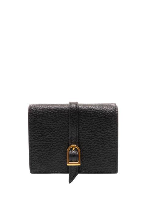 COCCINELLE CHERRY Mini portefeuille en cuir Noir - Portefeuilles Femme