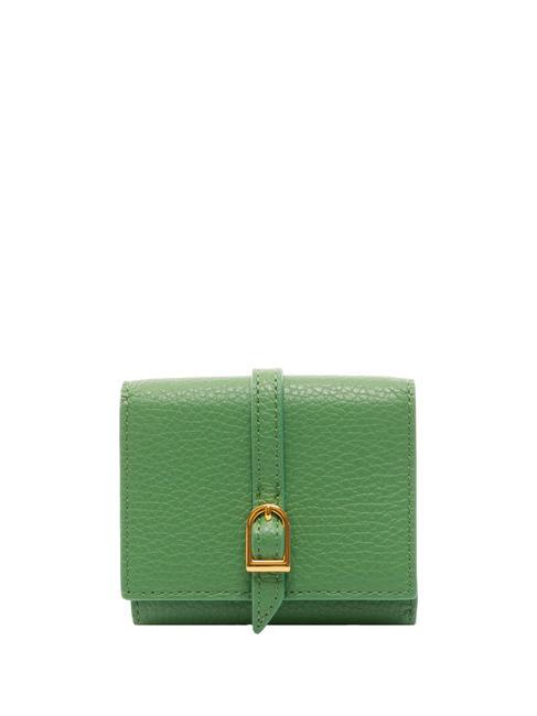 COCCINELLE CHERRY Mini portefeuille en cuir menthe poivrée - Portefeuilles Femme