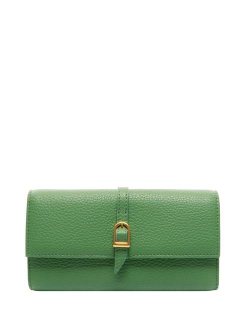 COCCINELLE CHERRY  Portefeuille en cuir grainé menthe poivrée - Portefeuilles Femme