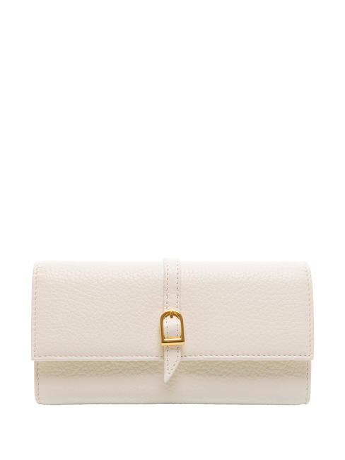 COCCINELLE CHERRY  Portefeuille en cuir grainé lait de coco - Portefeuilles Femme