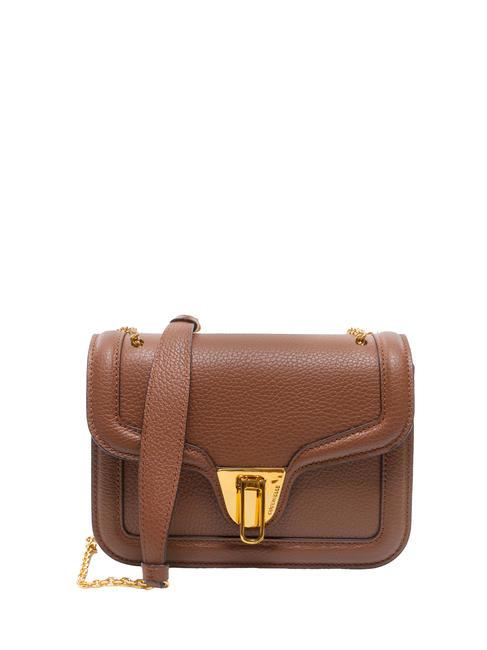 COCCINELLE NEW MARVIN TWIST Sac bandoulière micro, en cuir BRULE - Sacs pour Femme