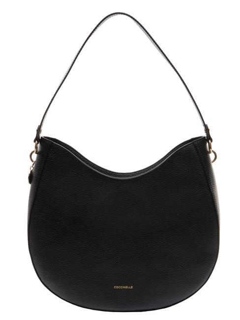 COCCINELLE ALPHA  Sac bandoulière, en cuir Noir - Sacs pour Femme