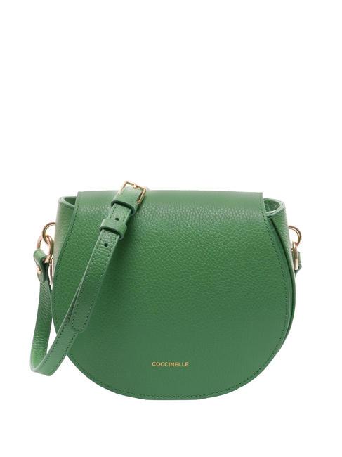 COCCINELLE ALPHA  Mini sac bandoulière, en cuir menthe poivrée - Sacs pour Femme