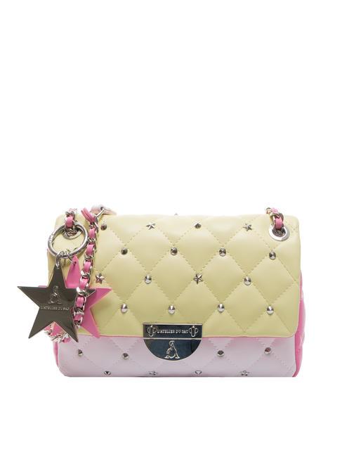 L'ATELIER DU SAC REBECCA Sac matelassé tricolore citron vert pâle - Sacs pour Femme