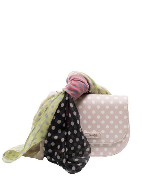 PASH BAG LADY Sacoche à pois avec écharpe sable/blanc - Sacs pour Femme