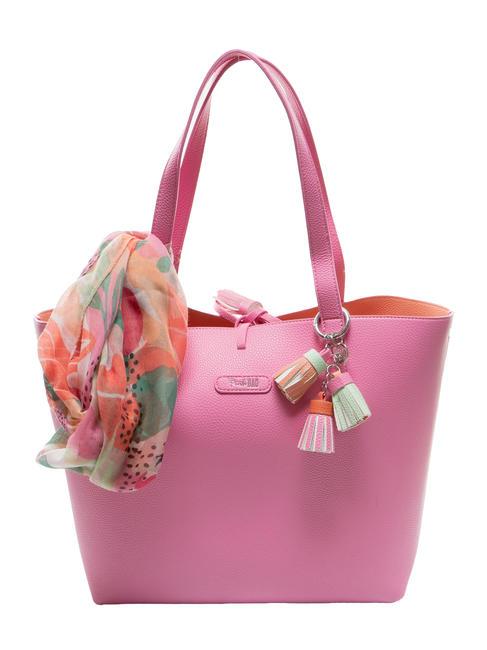 PASH BAG LIKE IT! Sac cabas avec écharpe rose - Sacs pour Femme