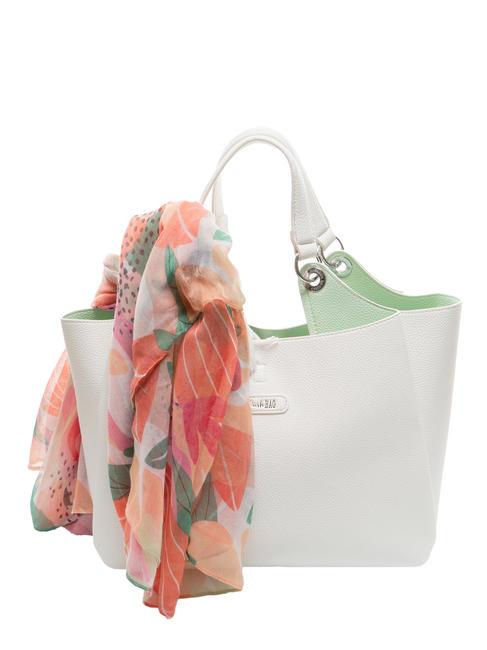 PASH BAG LIKE IT! Sac fourre-tout avec écharpe blanc - Sacs pour Femme