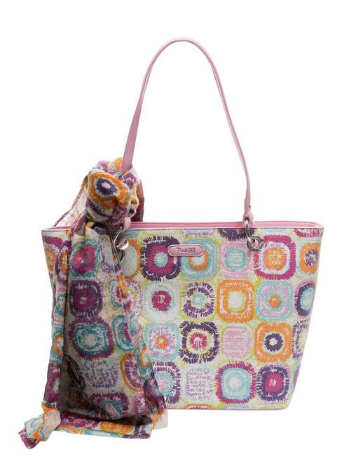 PASH BAG YARNY Sac cabas imprimé avec écharpe multicolore - Sacs pour Femme