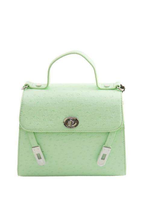 PASH BAG LOVELY DAY Sac cartable imprimé autruche vert - Sacs pour Femme