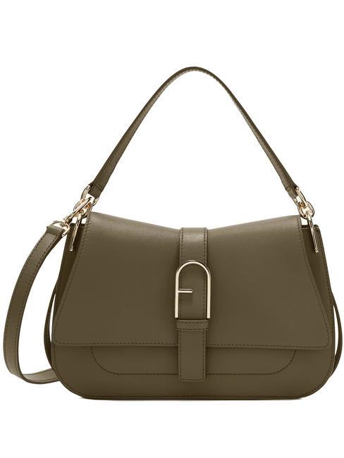 FURLA FLOW M Sac à main M en cuir sage - Sacs pour Femme