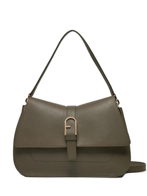 FURLA FLOW Sac à main L en cuir sage - Sacs pour Femme