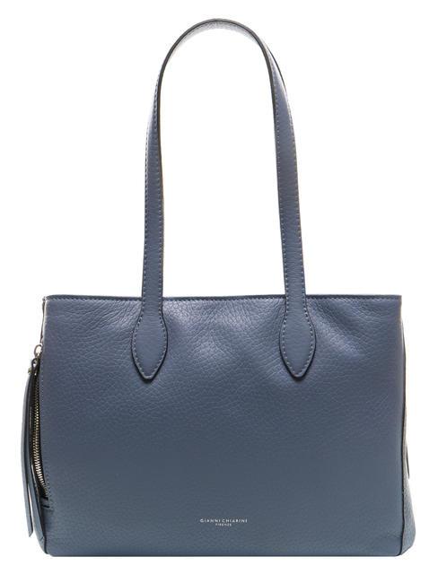 GIANNI CHIARINI TWIN Sac bandoulière, en cuir ming bleu - Sacs pour Femme