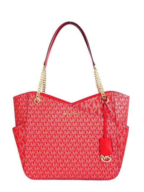 MICHAEL KORS JET SET TRAVEL Sac fourre-tout à bandoulière brt rouge mlti - Sacs pour Femme