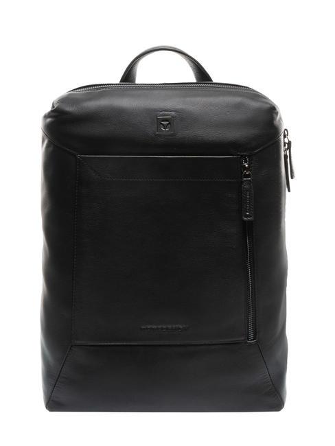 MOMO DESIGN CALF Sac à dos pour ordinateur portable 15,6" en cuir noir - Sacs à dos pour ordinateur portable