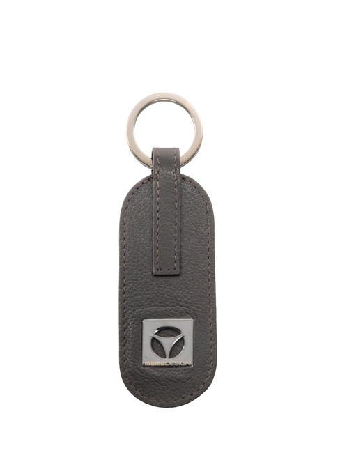 MOMO DESIGN CALF  Porte-clés avec breloque en cuir cheveux noirs - Porte-clés