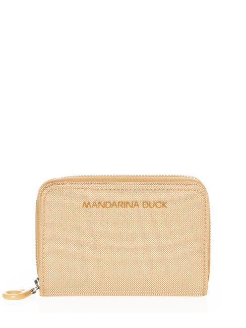 MANDARINA DUCK LUX Portefeuille MD20 LUX avec double compartiment moutarde de luxe - Portefeuilles Femme