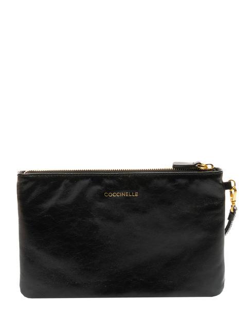 COCCINELLE NEW BEST ROCK  Pochette en cuir avec bandoulière Noir - Sacs pour Femme