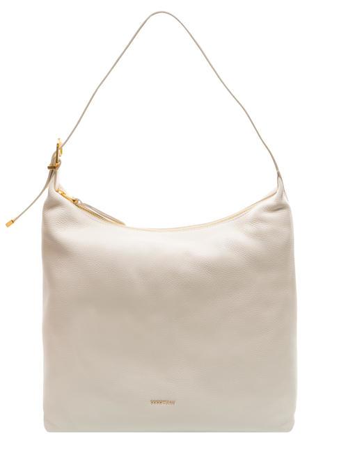 COCCINELLE GLEEN Sac hobo en cuir grainé lait de coco - Sacs pour Femme