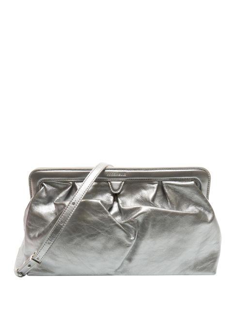 COCCINELLE DILETTA ROCK Sac bandoulière, en cuir ARGENT - Sacs pour Femme