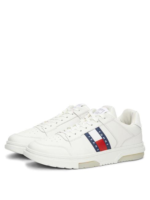 TOMMY HILFIGER TOMMY JEANS THE BROOKLYN LEATHER  Baskets en cuir écrue - Chaussures Homme