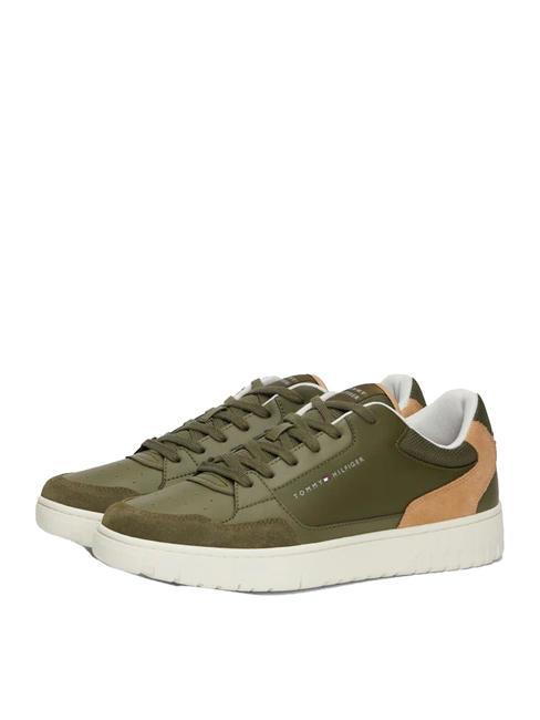 TOMMY HILFIGER BASKET CORE Baskets Olive utilitaire - Chaussures Homme