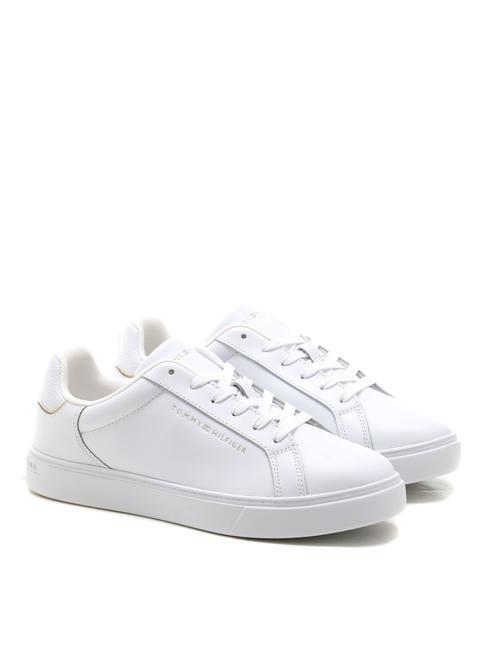 TOMMY HILFIGER ESSENTIAL COURT  Baskets en cuir blanc - Chaussures Femme