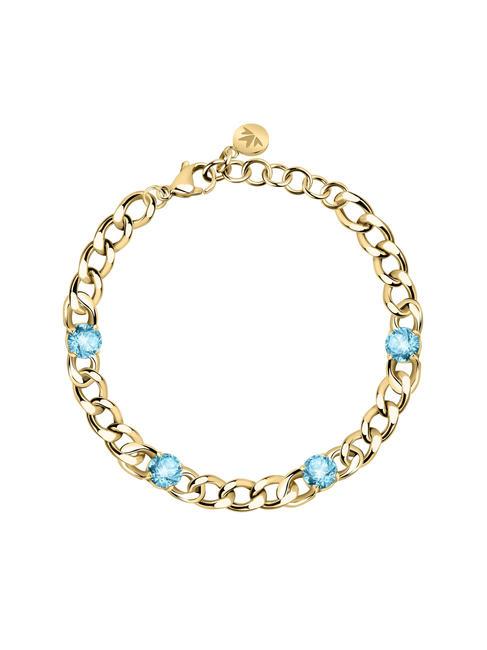 MORELLATO POETICA Bracelet chaîne avec zircons bleu clair / bleu - Bracelets