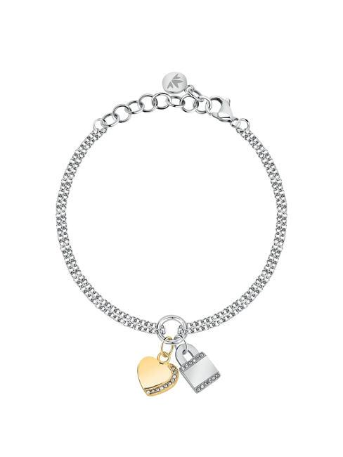 MORELLATO MASCOTTE Bracelet à breloques coeur cadenas ARGENT - Bracelets