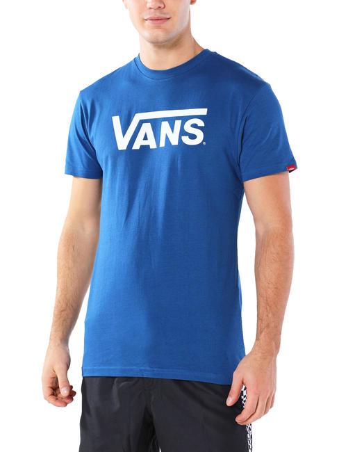 VANS CLASSIC T-shirt en coton à manches courtes vrai bleu/blanc - T-shirt