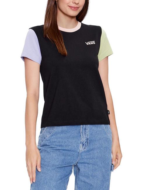 VANS COLORBLOCK T-shirt en coton à manches courtes poire noire/hiver - T-shirt