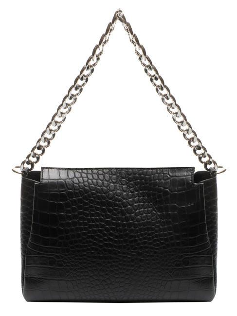 TOSCA BLU BIGNE Sac en cuir imprimé croco Noir - Sacs pour Femme