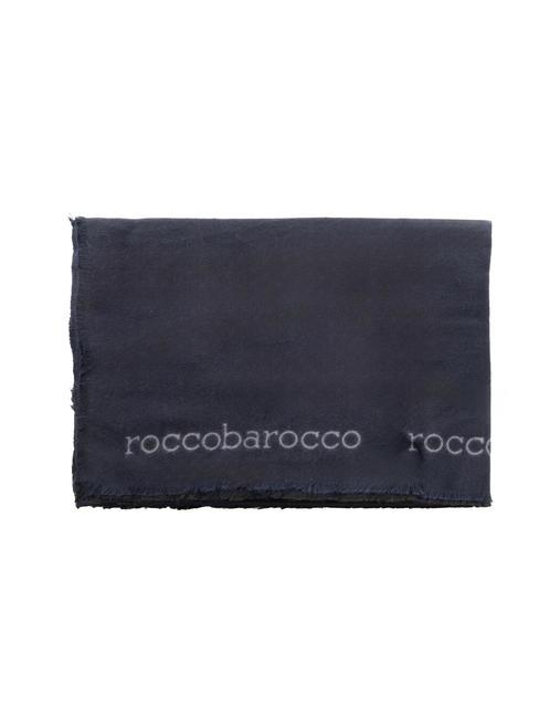 ROCCOBAROCCO RB Écharpe unisexe noir/bleu - Écharpes