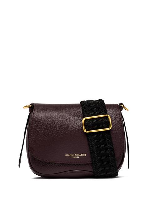 GIANNI CHIARINI CHIARA  Mini sac bandoulière, en cuir prune - Sacs pour Femme