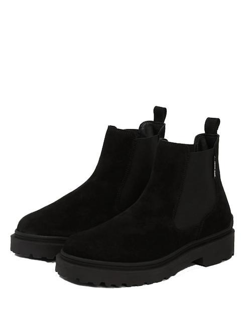 TOMMY HILFIGER TOMMY JEANS CHELSEA LEATHER  Bottines en cuir suédé NOIR - Chaussures Homme