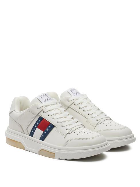 TOMMY HILFIGER TOMMY JEANS BROOKLYN ELEVATED  Baskets en cuir écrue - Chaussures Femme