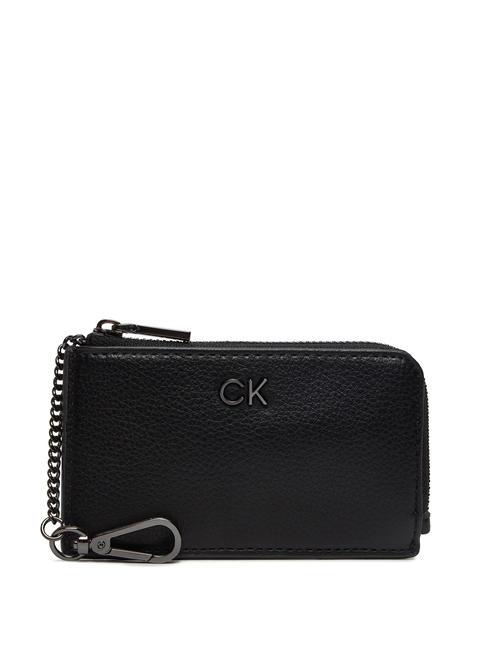 CALVIN KLEIN DAILY  Portefeuille avec mousqueton ck noir - Portefeuilles Femme