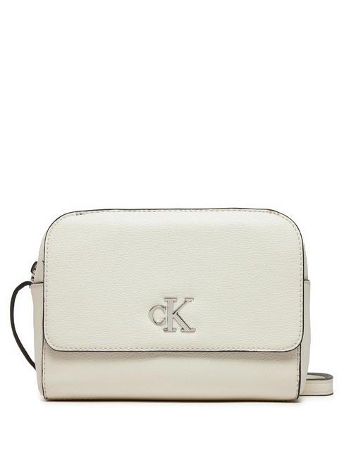 CALVIN KLEIN MINIMAL MONOGRAM Camera Mini sac à bandoulière blanc crème - Sacs pour Femme