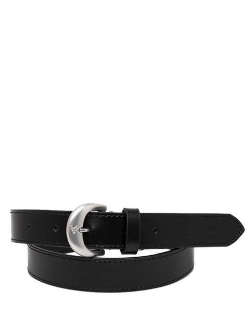 CALVIN KLEIN CLASSIC ROUND  Ceinture en cuir pvh noir - Ceintures