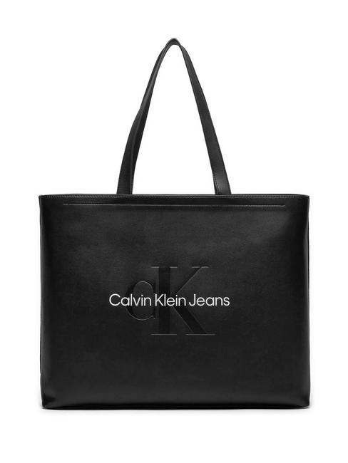 CALVIN KLEIN SCULPTED Tote Sac d'épaule mode noir - Sacs pour Femme